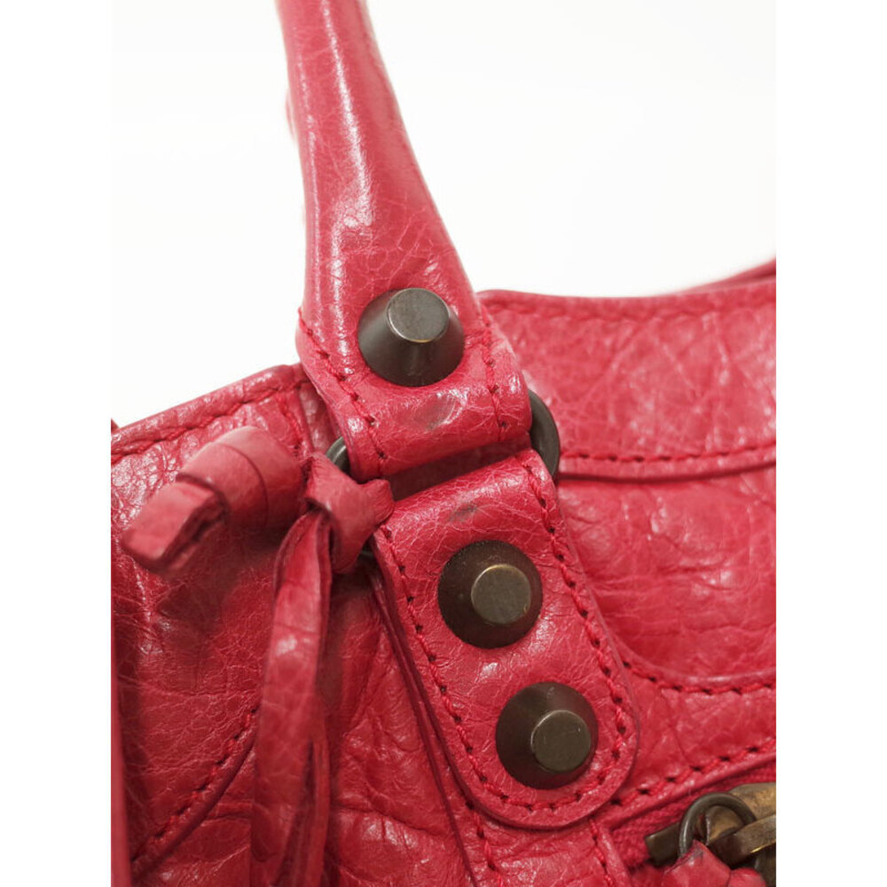 Balenciaga City 2way Red bag Classic top Shoulder handles - Picture 4 of 9